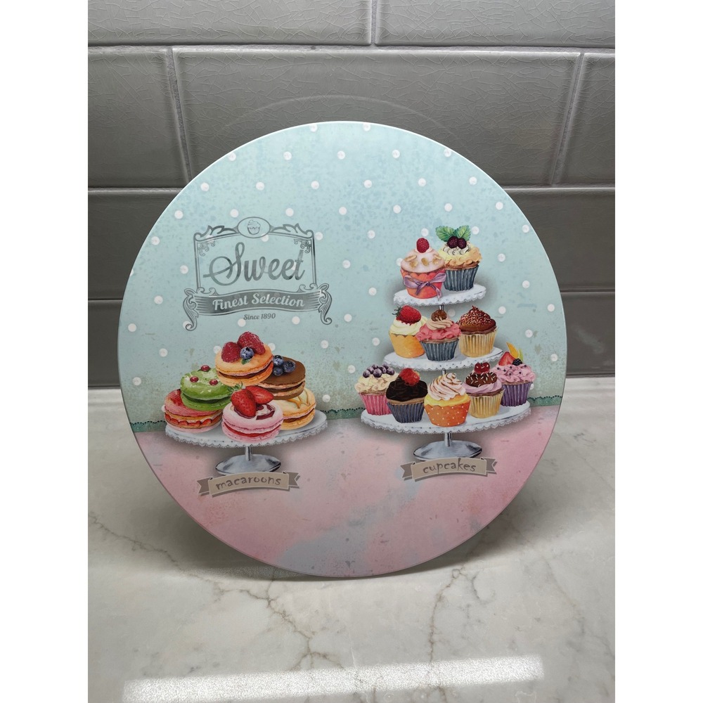 Vivenza Italy Melamine Cake Stand Cupcake Macaroon Dessert Pedestal Server 12"
